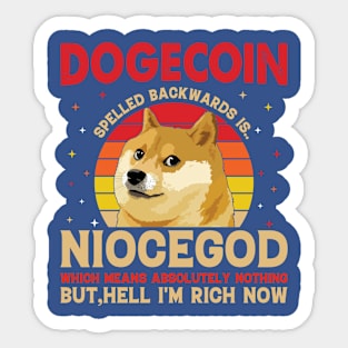 Dogecoin Millionaire Sticker